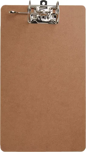 Officemate Portapapeles de madera reciclada, clip de palanca de arco, paquete de 1 portapapeles, tamaño carta (9 x 15.5 pulgadas), marrón (83120)