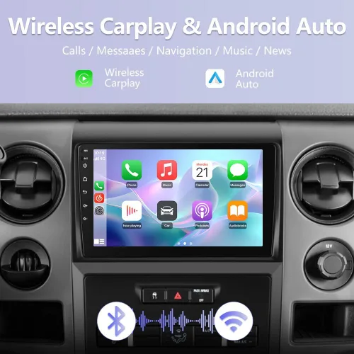 Miniatura 4 de Junsun 5G WiFi 64 GB ROM Radio de coche estéreo para Ford F150 2009 2010 2011 2012, CarPlay/Android Auto, 9 pulgadas HD IPS pantalla táctil