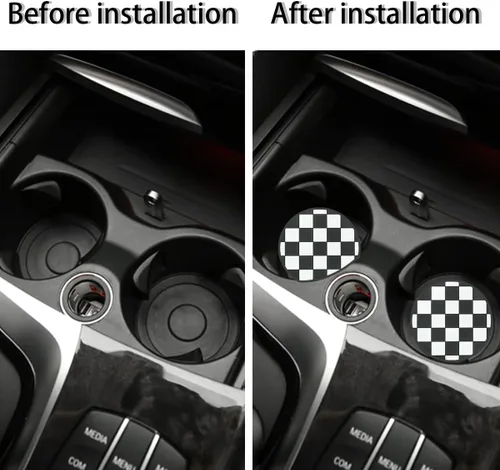 Miniatura 3 de zipelo Paquete de 4 Posavasos para Tazas de Automóvil, Inserto Posavasos para Portavasos de Vehículo de 2.75 Pulgadas, Antideslizante Automotriz