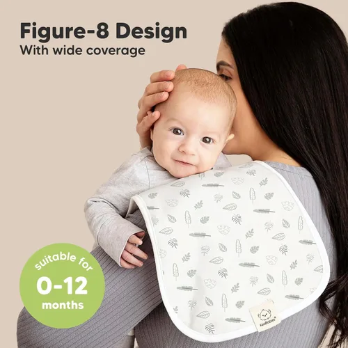 Miniatura 3 de Paños orgánicos para eructos para bebés niños y niñas, paquete de 5 paños de algodón súper absorbentes para bebés, trapos suaves y afelpados
