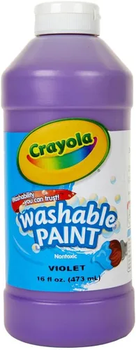 Miniatura 5 de Pintura lavable Crayola, blanca, 16 oz. Blanco