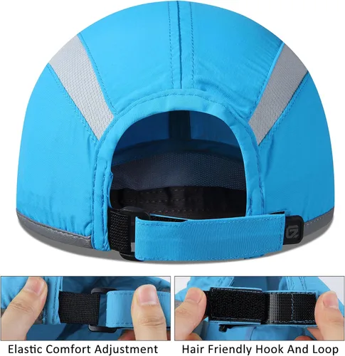 Miniatura 3 de GADIEMKENSD Sombrero reflectante plegable para exteriores, diseño sin estructura, protección solar UPF 50+, sombreros deportivos para mujeres