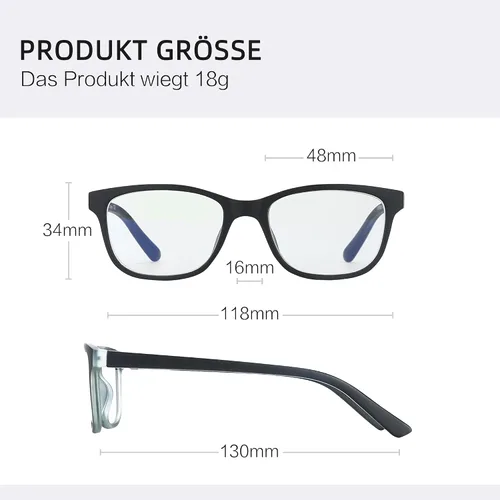 Miniatura 6 de ZENOTTIC Lentes de bloqueo de luz azul para niños, paquete de 2 lentes antirreflejos, lentes ligeros para computadora para niños y niñas