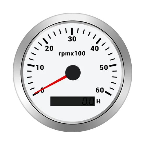 Miniatura 11 de Tacómetro de 85 mm RPM Medidor de tacómetro de 6000 RPM Tacómetros de reemplazo automotriz 0-6000 RPM Tacometro Medidor LED para automóvil Auto Negro