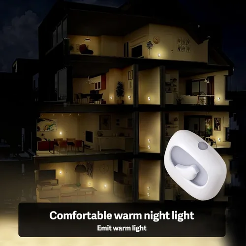 Miniatura 7 de VAVOFO Luz nocturna LED con sensor automático, paquete de 4, 2900-3200K blanco cálido, bonito diseño de pájaro, lámpara de noche de pared