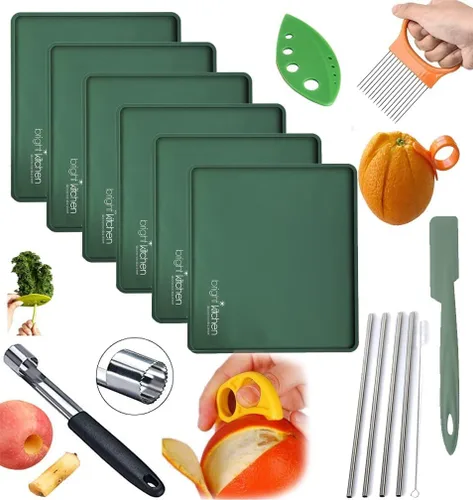 Miniatura 8 de Hojas deshidratadoras de silicona de 3 bordes compatibles con Cosori Premium CP267-FD alfombrillas antiadherentes para secadora para cecina, frutas