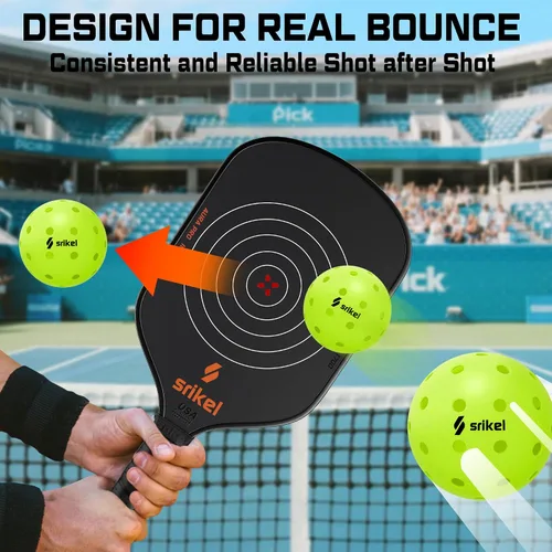 Miniatura 8 de Bolas de Pickleball Srikel para Exteriores - Bolas de Pickleball Aprobadas por USAPA, Diseño Roto-Moldeado Sin Costuras para Durabilidad, 4 Paquetes
