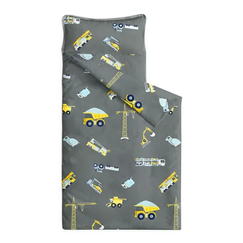 Miniatura 6 de Wake In Cloud - Tapete para siesta para niños pequeños con almohada y manta, tela 100% algodón, para niños de 3 años más en guardería, jardín de Azul