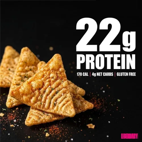 Miniatura 2 de Legendary Foods Chips de proteína de jalapeño con cheddar – Estilo tortilla estallada – 22 g de alto contenido en proteínas, 4 g de carbohidratos