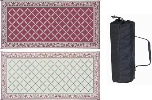 Miniatura 12 de Estera reversible Reversible Mats 119127, color marrón/beige de 9 x12 pies, Beige