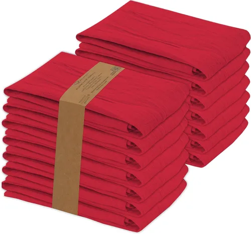 Miniatura 11 de RUVANTI Toallas de bolsa de harina 24 unidades 71x71 cm, 100% algodón, paño de cocina reutilizable, lavable a máquina, absorbente, toalla de bar