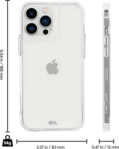 Miniatura 2 de Case-Mate Funda transparente para iPhone 13 Pro Max – Funda transparente resistente de protección contra caídas de 10 pies para iPhone 13 Pro Max