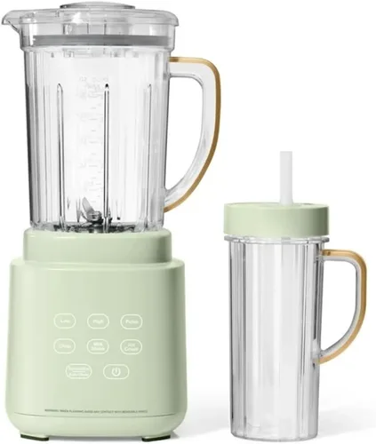 Miniatura 9 de Maravilloso sistema de licuadora PowerExact con motor de 700 W, tarro Tritan de 50 onzas, taza de una sola porción de 20 onzas, tapa antigoteo, 3