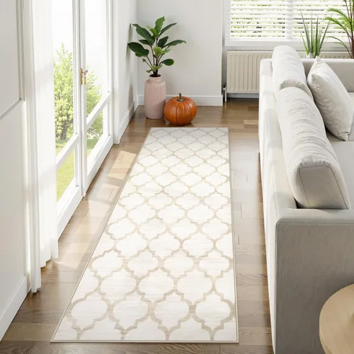 Miniatura 2 de Lahome Alfombra marroquí para pasillo – Alfombra antideslizante lavable de 2 x 6 pies con parte trasera de goma, suave y no desprende pelo, alfombra