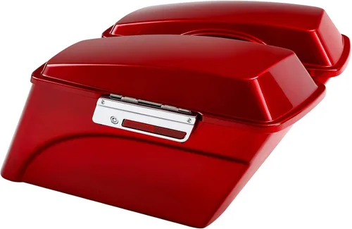 Miniatura 7 de Alforjas rígidas con soportes de conversión para Harley Davidson 1984-2017 Softail Modelos FLST FLSTC FLSTF FLSTN FLSTS modelos Rojo