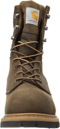 Miniatura 2 de Carhartt Botas de leñador de cuero compuesto impermeable de 8 pulgadas para hombre CML8369 Marrón