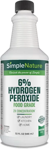 Miniatura 11 de SimpleNature 12% de peróxido de hidrógeno de grado alimenticio (16 onzas líquidas), limpiador natural multiusos, fabricado en Estados Unidos, ideal