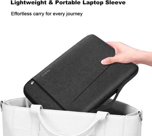 Miniatura 5 de Ferkurn Funda para Laptop para Hombres y Mujeres Funda para Chromebook Compatible con MacBook Air/Pro Lenovo Surface HP Dell ASUS Acer, 11.6 Negro
