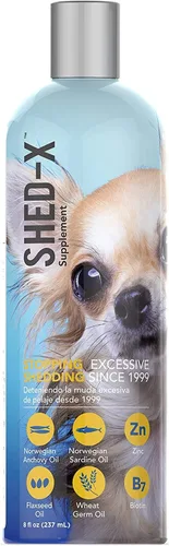 Miniatura 11 de Suplemento líquido Shed-X para perros, 32oz – 100% natural – Ayuda a la muda de pelo en perros, aceite de pescado para perros que apoya la piel