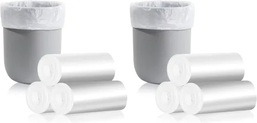 Miniatura 11 de CHARMOUNT Bolsa de basura de 4 galones, sin perfume, bolsas de basura de 4 galones para baño, cocina, dormitorio, 105 unidades (15 litros)