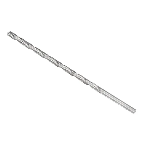 Miniatura 87 de Broca helicoidal extra larga, 0.276 in de diámetro de taladro 9.843 in de longitud total, broca helicoidal de acero de alta velocidad