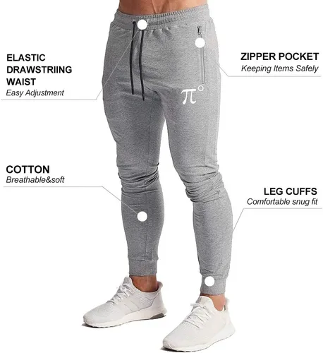 Miniatura 4 de Wangdo - Pantalones deportivos para hombre con bolsillos con cremallera