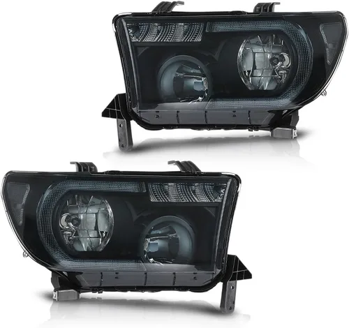 Miniatura 13 de CNNELL Conjunto de faros delanteros compatible con Ford F150 Pickup 2004-2008/Lincoln Mark LT 2006-2008