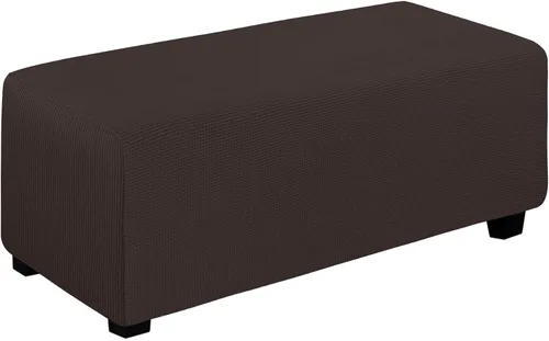 Miniatura 13 de Easy-Going Funda Elástica para Otomana Taburete de Almacenamiento Plegable Protector de Muebles Funda Rectangular Suave con Parte Inferior Elástica