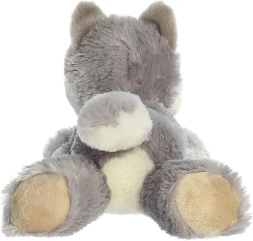 Miniatura 5 de Aurora® Peluche de lobo Eco Nation™ Eco Softies™ hecho de forma responsable, ideal para aventuras de juego, perfecto para cumpleaños o simplemente