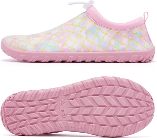 Miniatura 4 de Racqua Zapatos de agua para niños y niñas, zapatos de natación de secado rápido, ligeros, para playa, piscina, natación (niños pequeñosgrandes)