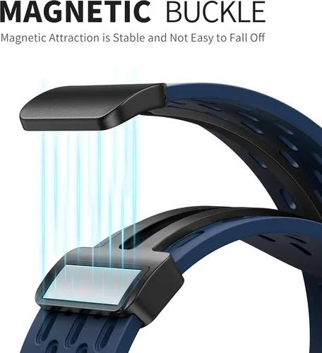 Miniatura 8 de Correa deportiva magnética antisudor para Apple Watch, correas de silicona impermeable y transpirable. Para compatible con iWatch Ultra SE Series
