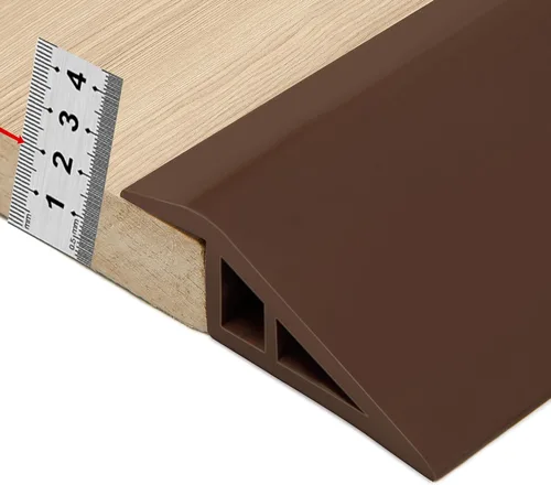 Miniatura 23 de BNELL Tira de molduras para bordes de alfombras y pisos, Tira de transición de piso autoadhesiva de PVC, Umbrales para puertas con una altura menor