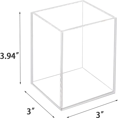 Miniatura 3 de Ptaedex Paquete de 2 Portaplumas de Bolígrafos y Lápices de Acrílico, Portabrochas de Maquillaje Transparente, Almacenamiento en Forma de Taza