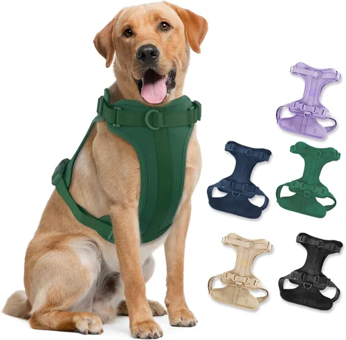 Miniatura 21 de Arnés ligero para perro sin tirones: arnés ajustable y duradero de malla transpirable con cojín suave y cómodo, para perros pequeños, medianos y Lila