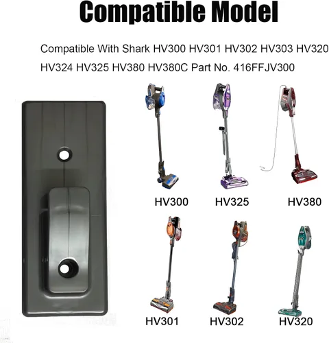 Miniatura 2 de Gancho de montaje en pared compatible con Shark HV300 HV301 HV302 HV303 HV320 HV321 HV324 HV325 HV371 HV380 HV380C UV422 UV450 aspiradora de palo
