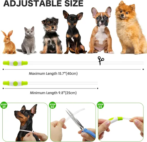 Miniatura 3 de BSEEN Collar LED para Perro - Collar LED para Perro Recargable Resistente al Agua - Collar LED para Mascotas de TPU Cortável para Perros Pequeños