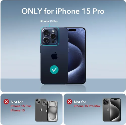 Miniatura 2 de ESR Funda para iPhone 15 Pro Max, compatible con MagSafe, protección de grado militar, esquinas de protección de aire a prueba de golpes, parte