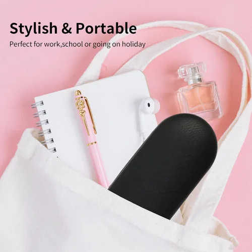 Miniatura 6 de Estuche 2 en 1 para Lentes de Contacto y Anteojos para Mujeres, Hombres y Niños, Estuche Duro Portátil de Doble Cara para Anteojos de Viaje