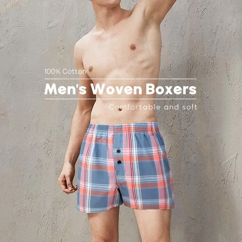 Miniatura 2 de Natural Feelings Classic Boxers - Pantalones cortos de algodón tejido para hombre, paquete de boxers