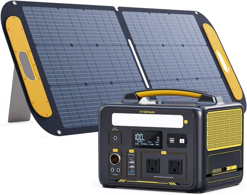 Miniatura 17 de VTOMAN Generador solar de 3096Wh con panel solar de 200 W y batería adicional, batería LiFePO4 de 1800 W (pico de 3600 W) estación de energía