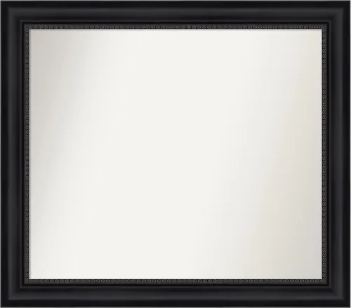 Miniatura 194 de Amanti Art Espejo personalizado, espejo de baño negro Astor, espejo de pared o espejo de tocador de baño sobre el fregadero (25 x 25 pulgadas)