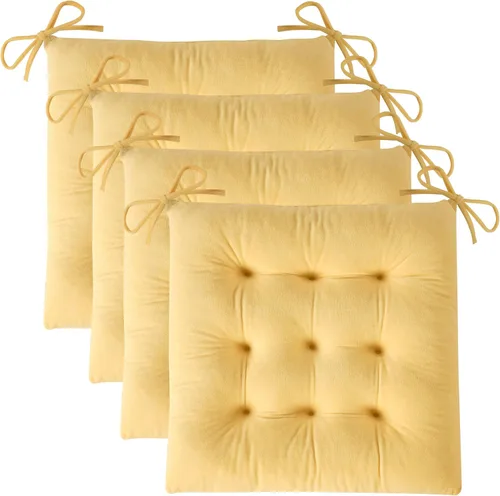 Miniatura 14 de OVOV 1 paquete de cojines para sillas de comedor, cojines de asiento suaves para sillas de escritorio de cocina, cojines cuadrados para sillas