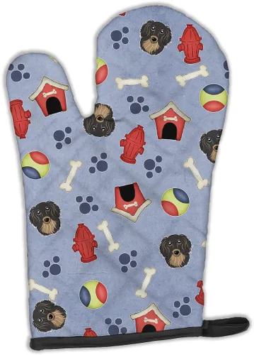 Miniatura 252 de Caroline's Treasures BB4020OVMT Dog House Collection Border Collie - Guante de horno grueso resistente al calor para sartenes calientes y horno