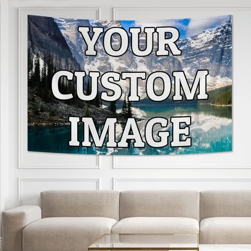 Miniatura 14 de kioskbanks Tapiz personalizado con foto para dormitorio, tapiz de pared personalizado con tu propia imagen, telón de fondo para decoración del hogar