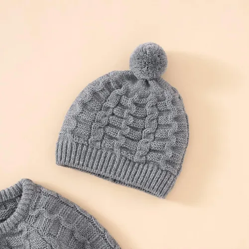 Miniatura 3 de Mameluco para bebé recién nacido, ropa de manga larga con botones, lindo traje de invierno para bebé