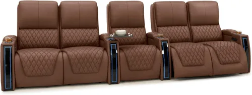 Miniatura 79 de Seatcraft Apex Zero-Gravity CoolZero - Asiento de cine en casa de cuero italiano, reposacabezas eléctrico, lumbar eléctrico, reclinable eléctrico