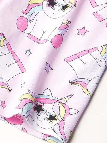 Miniatura 3 de The Children's Place Pijama de algodón de ajuste cómodo de unicornio para bebés y niñas pequeñas