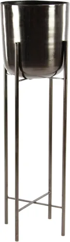 Miniatura 9 de CosmoLiving by Cosmopolitan - Maceta de metal para interiores y exteriores, maceta grande con soporte extraíble, juego de 2 macetas de 39 pulgadas