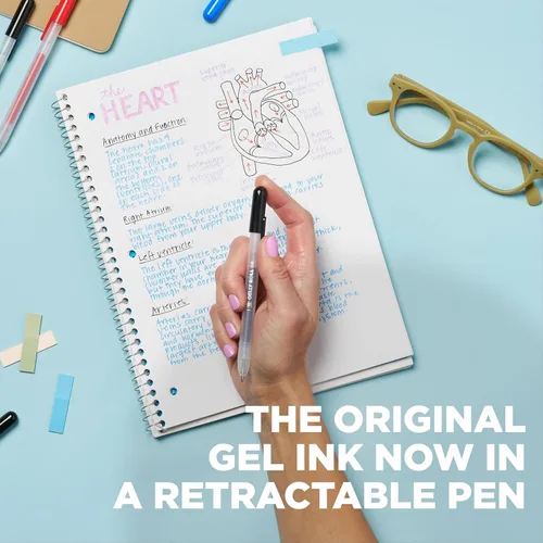 Miniatura 3 de SAKURA Gelly Roll - Bolígrafos de gel retráctiles de colores, juego de colores opacos, bolígrafo de tinta de punta media para diario, arte o dibujo