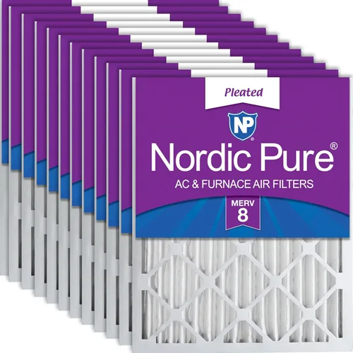 Miniatura 22 de Nordic Pure 18 x 25 x 2 (17 1/2 x 24 1/2 x 1 3/4) de carbono puro plisado reducción de olores Merv 8 filtros para horno, paquete de 3